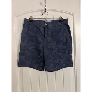 Sundance Womens Shorts Size 12 Camouflage 8 Inch‎ Inseam Blue